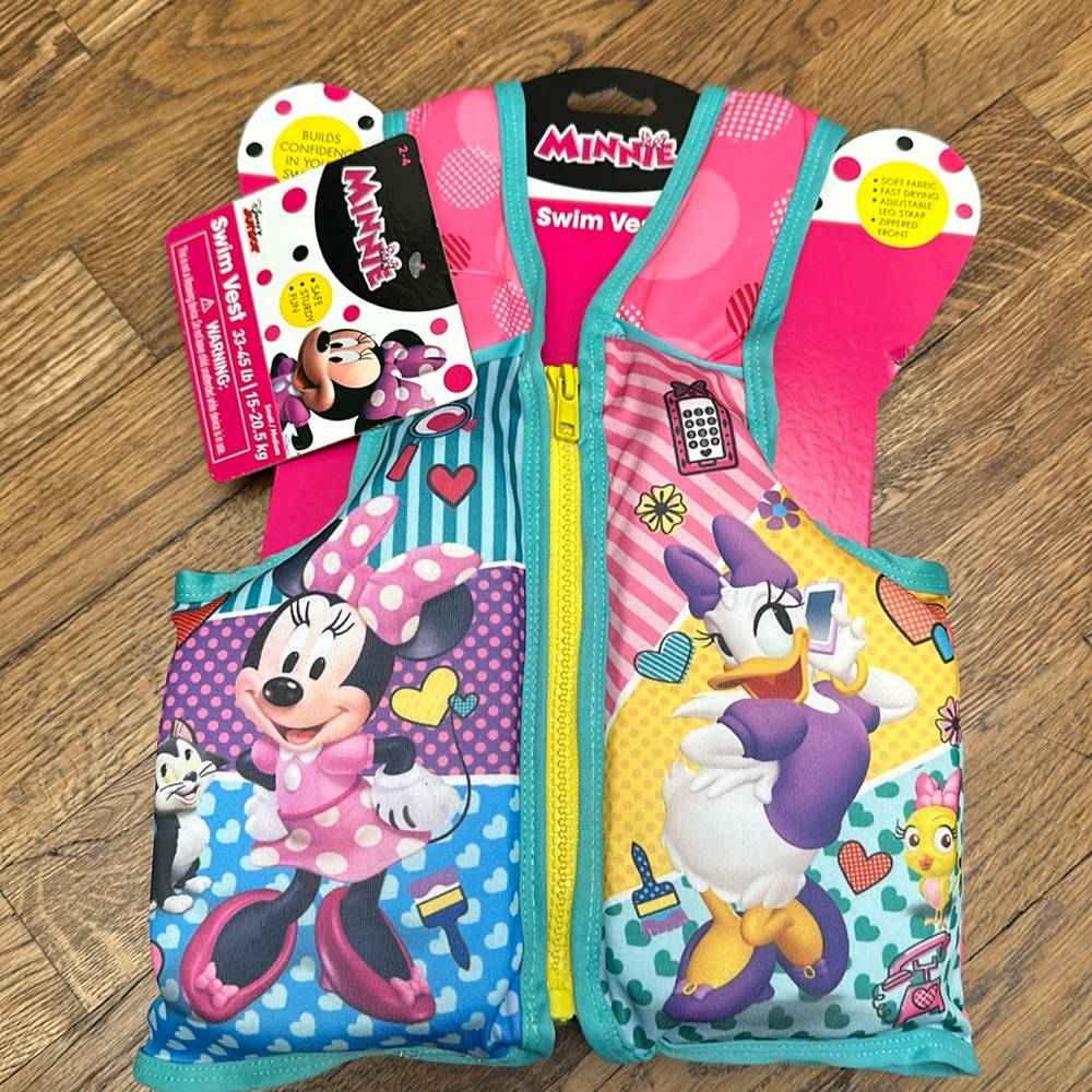 Brand New with tags Minnie Mouse Swim Vest